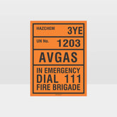Custom Gate Signs,Avgas Hazchem Sign
